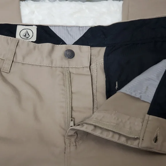 Volcom Men's Sz 30 Frickin Chino Pants Khaki - Picture 9 of 15
